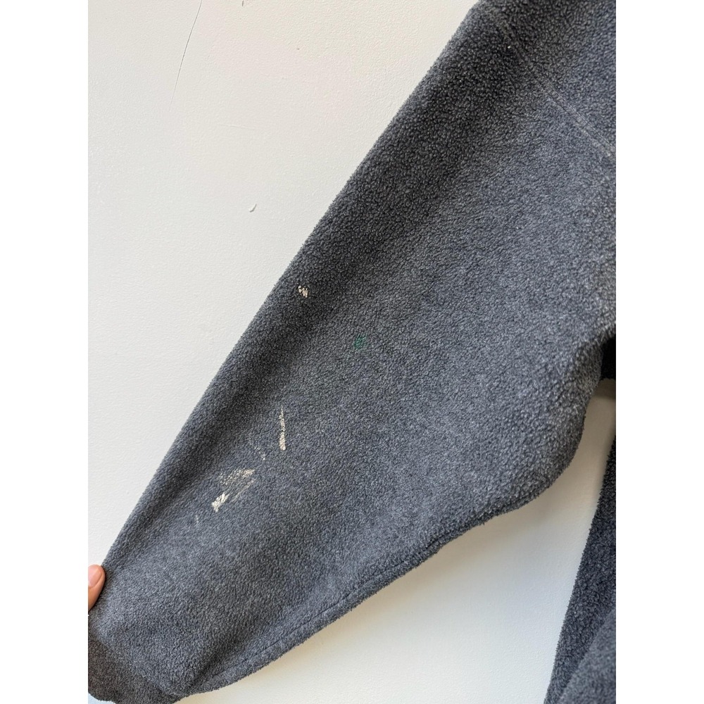 Vintage GAP Hoodie Mens Large Gray Fleece Pullover Hooded Sweatshirt Distressed - Picture 6 of 9